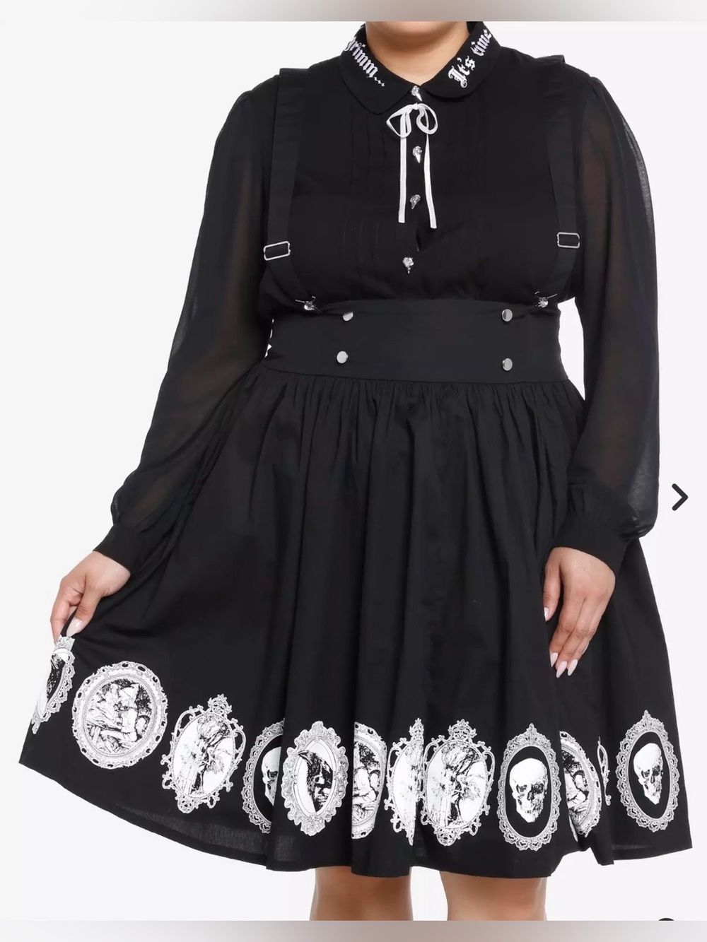 Thorn & Fable HOT TOPIC Grimm Fairy Tales Suspender Skirt Plus Size 1x